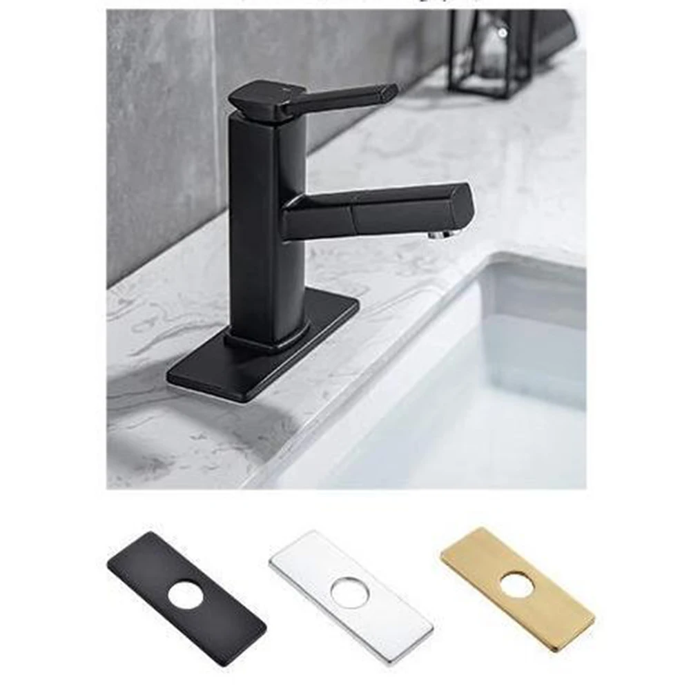 Cubierta de placa de cubierta, cubierta de fregadero de baño, fácil instalación, tacto elegante, resistente a la oxidación, diseño elegante, acabado suave, decoración de baño