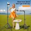 Phone Tripod Adjustable Horizontal Overhead Tripod Cell Phone Tripod Stand for Video Recording