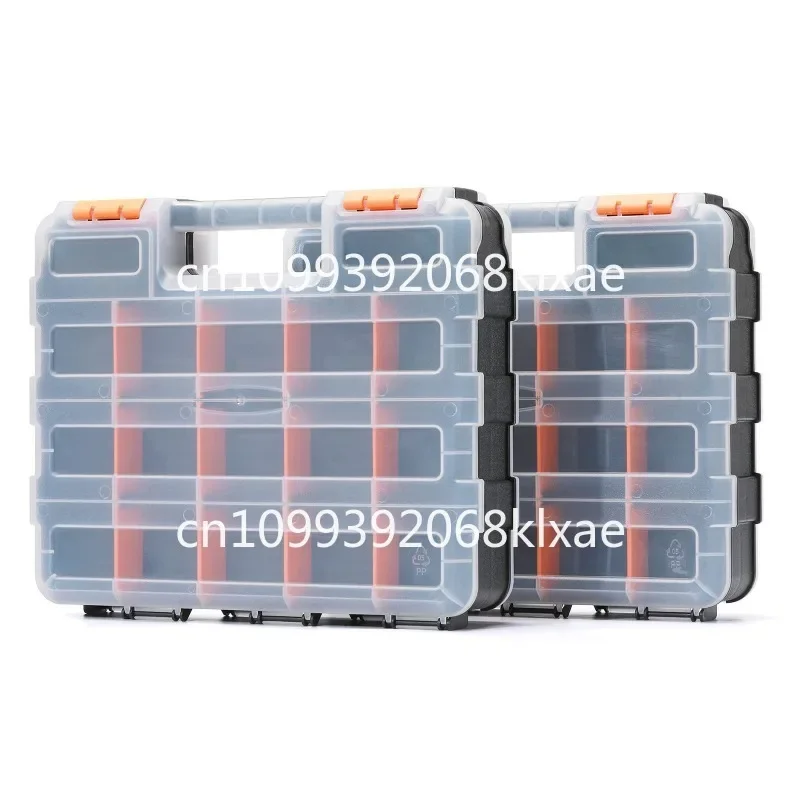 34 grid thickened and durable double-sided open portable parts plastic box accessories classification toolbox
