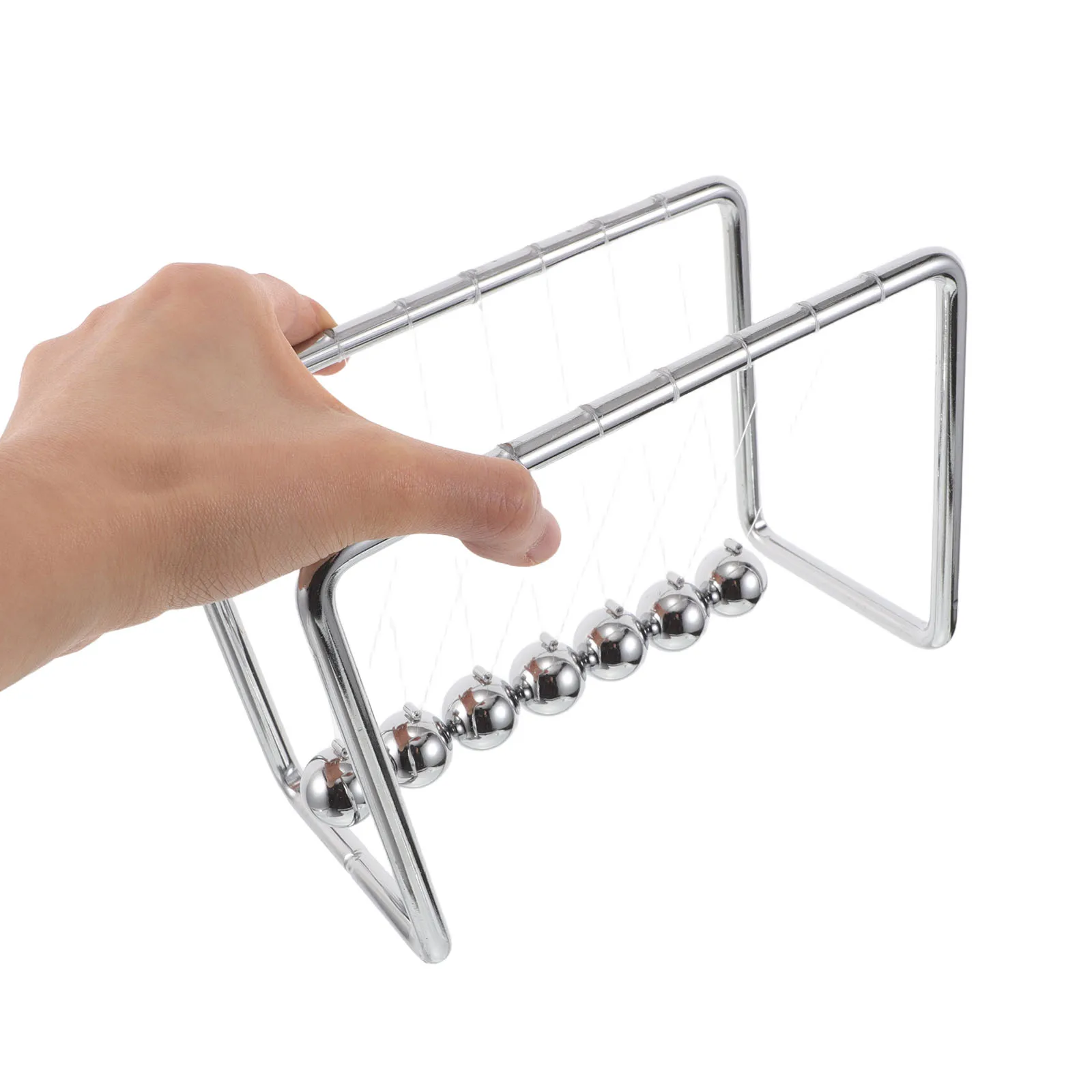 

1pcs Newton'S Cradle Metal Pendulum Ball Desktop For Office Home Decor Kinetic Motion Desk Gadget Physics