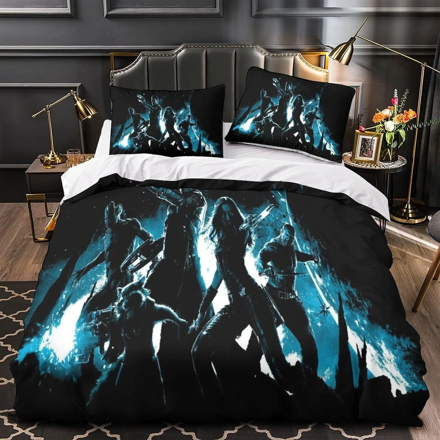 3D Print Marvel Heroes Bedding Set,Guardians of the Galaxy Quilt Cover Pillowcase Comforter king Size Girls Adult Bedding Sets