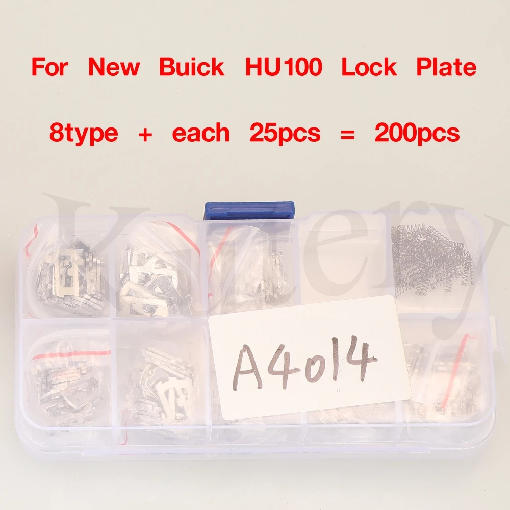 jingyuqin 200pcs HU100 Car Lock Reed Locking Plate For Chevrolet/Ma Rui bao/Cruze/Camaro For Buick New Regal LaCrosse GL8 