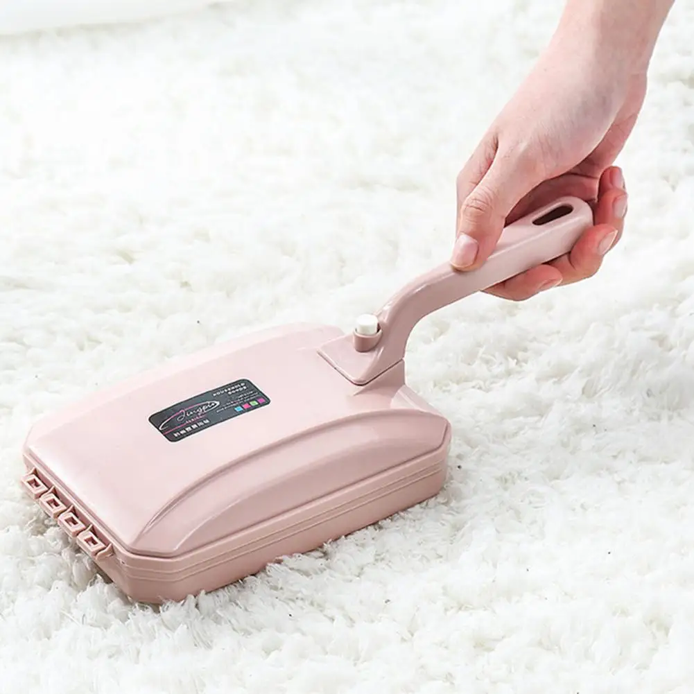 Carpet Brush Compact Tool Handheld Carpet Brush Triple Brush Head Sweeper Pet Hair Collector Accessory Table for Carpets