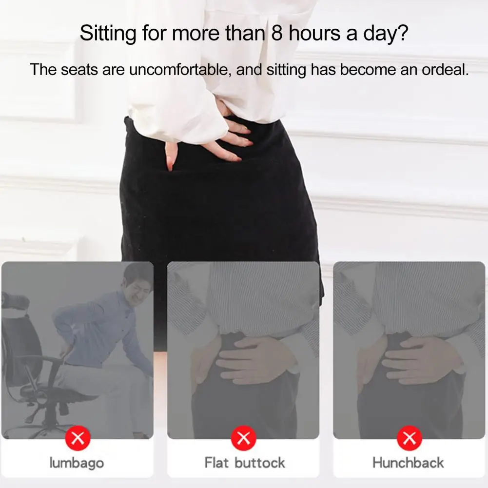 Posture Correcting Cushion Seat Cushion for Proper Posture Memory Foam Hemorrhoid Seat Cushion for Posture Correction for Office