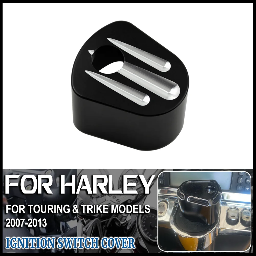 

Moto Refitting Ignition Switch Cover Key Cover Switch Lock Cover For Harley Touring Road Glide Street Glide FLTR FLHX 2007-2013