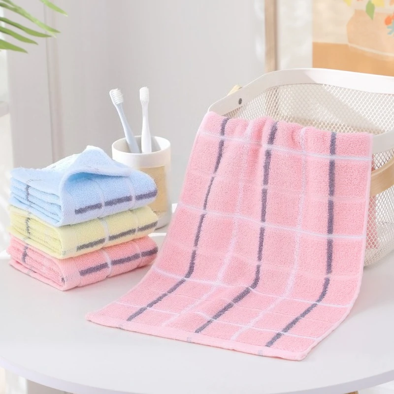 Household Cotton Face Towel Children's Soft and Absorbent Face Towel Adult Non Shedding Hair Bathroom Shower Towel
