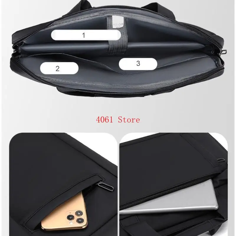 15.6 inch Laptop Bag Sleeve Case Protective Shoulder Carrying Handbag Briefcase