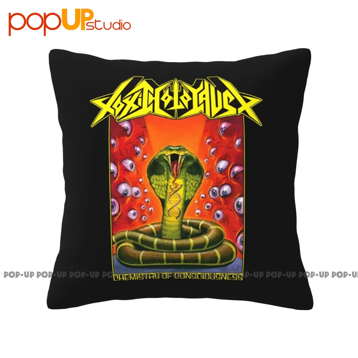 Terse Toxic Holocaust Chemistry Of Consciousness Pillowcase Throw Pillow Cover Natural Customized Zipper Type