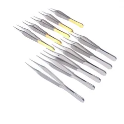 Stainless steel Tissue Forceps Teeth/Platforms Ophthalmic Surgical Instruments