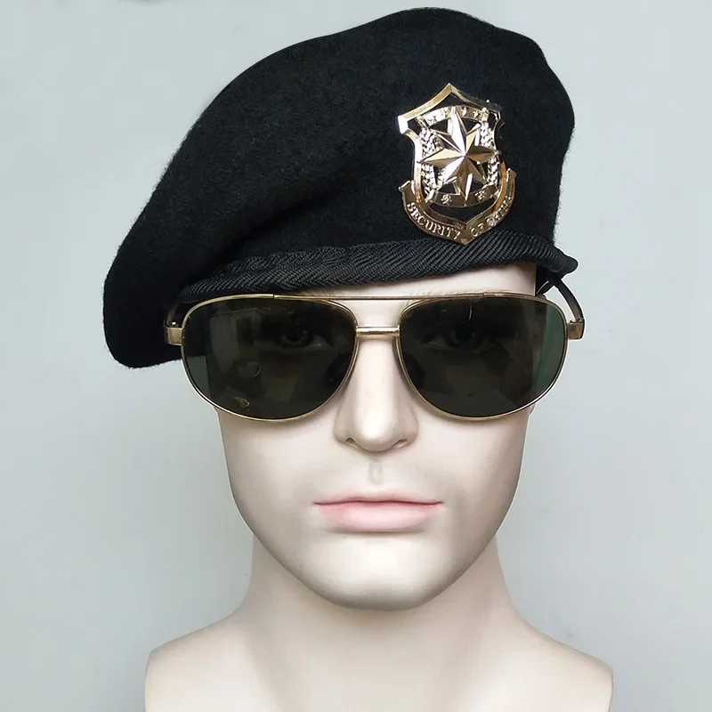 Beret Male Wool Military Security Hat British Jitterbug Dance Hat Militar Accesorios Cap Female Wool Beanie Berets Femme