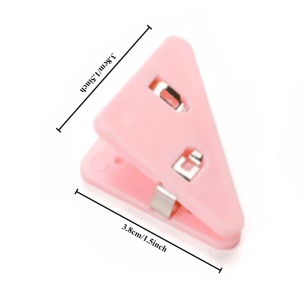 5pcs Creative Triangle Clip Bookmarks Anti-roll Multi-functional Book Page Holder Pagination Reading Accessories Stationery