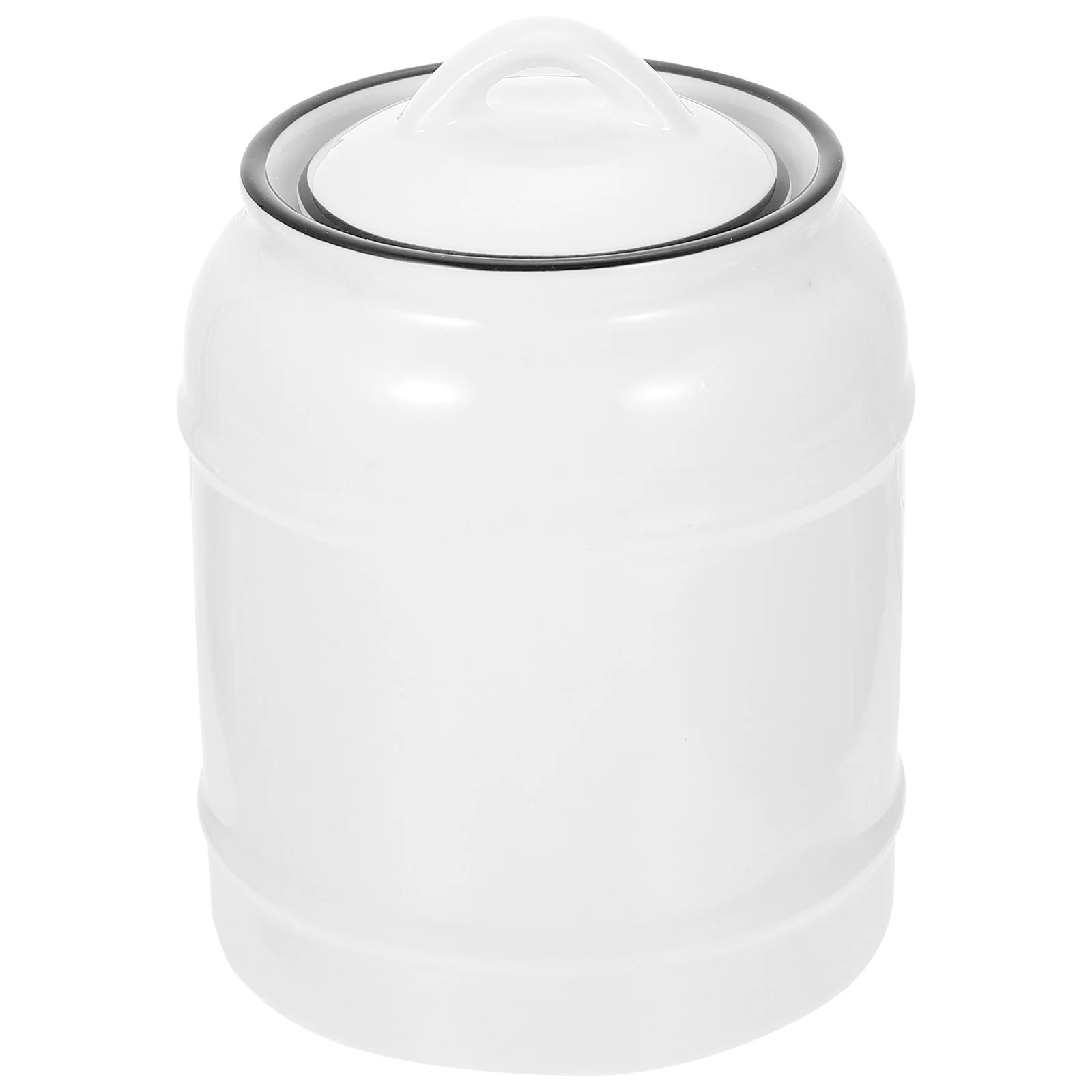 1 шт. элегантный керамический держатель для хранения продуктов, герметичная крышка для чая, кофе, белая керамическая банка для хранения продуктов питания