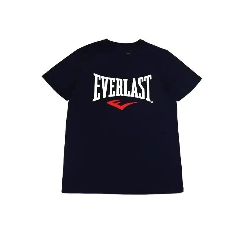 تي شيرت جديد لعام 2025 تي شيرت رجالي للملاكمة رياضي فضفاض غير رسمي بأكمام قصيرة مطبوع عليه حروف للجنسين ملابس صيفية للشباب