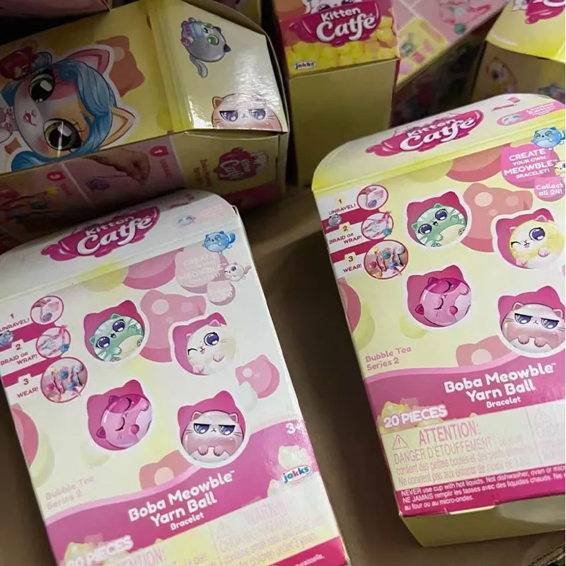 

Мультяшный котенок Catfe слепая коробка милый кот кофейная чашка мини-браслет креативные игрушки «сделай сам» украшения детский сюрприз рождественские подарки