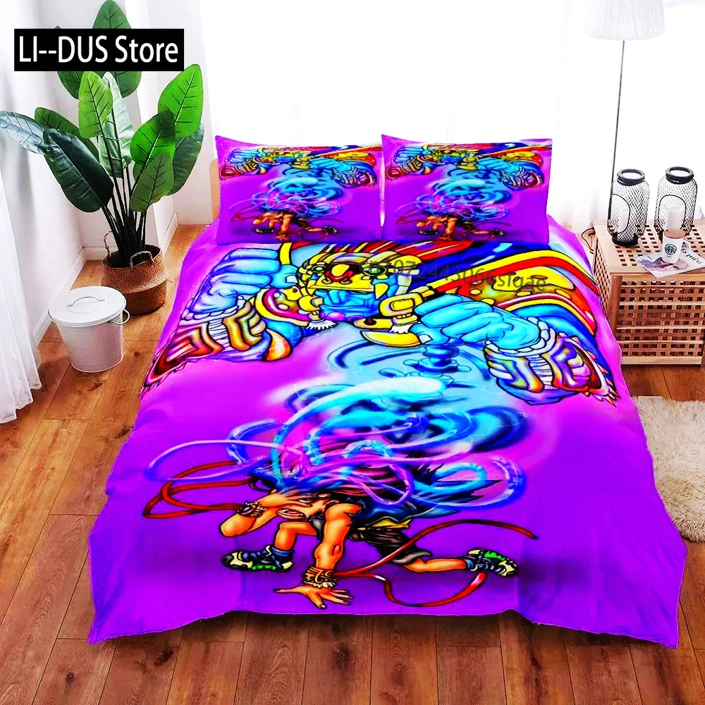 

2025 Halloween Little Monster Duvet Cover Set King Queen Double Full Twin Single Size Bed Linen Set Quilt Cover Pillowcase