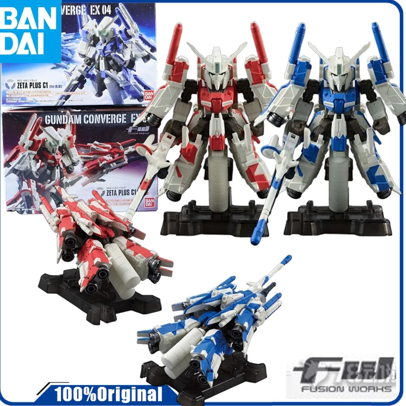 Bandai Genuine /Original  NEW FW SERIES GUNDAM CONVERGE EX EX04 ZETA PLUS C1 Action Figure Toys For Boys /Girls /Kids /Christma