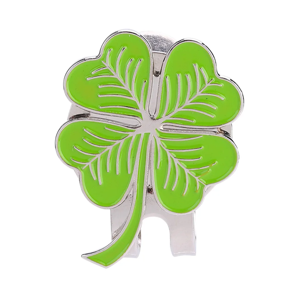 

Magnetic Golf Cap Clip Clover Hat Clamp Metal Ball Marker Outdoor Sports Accessory