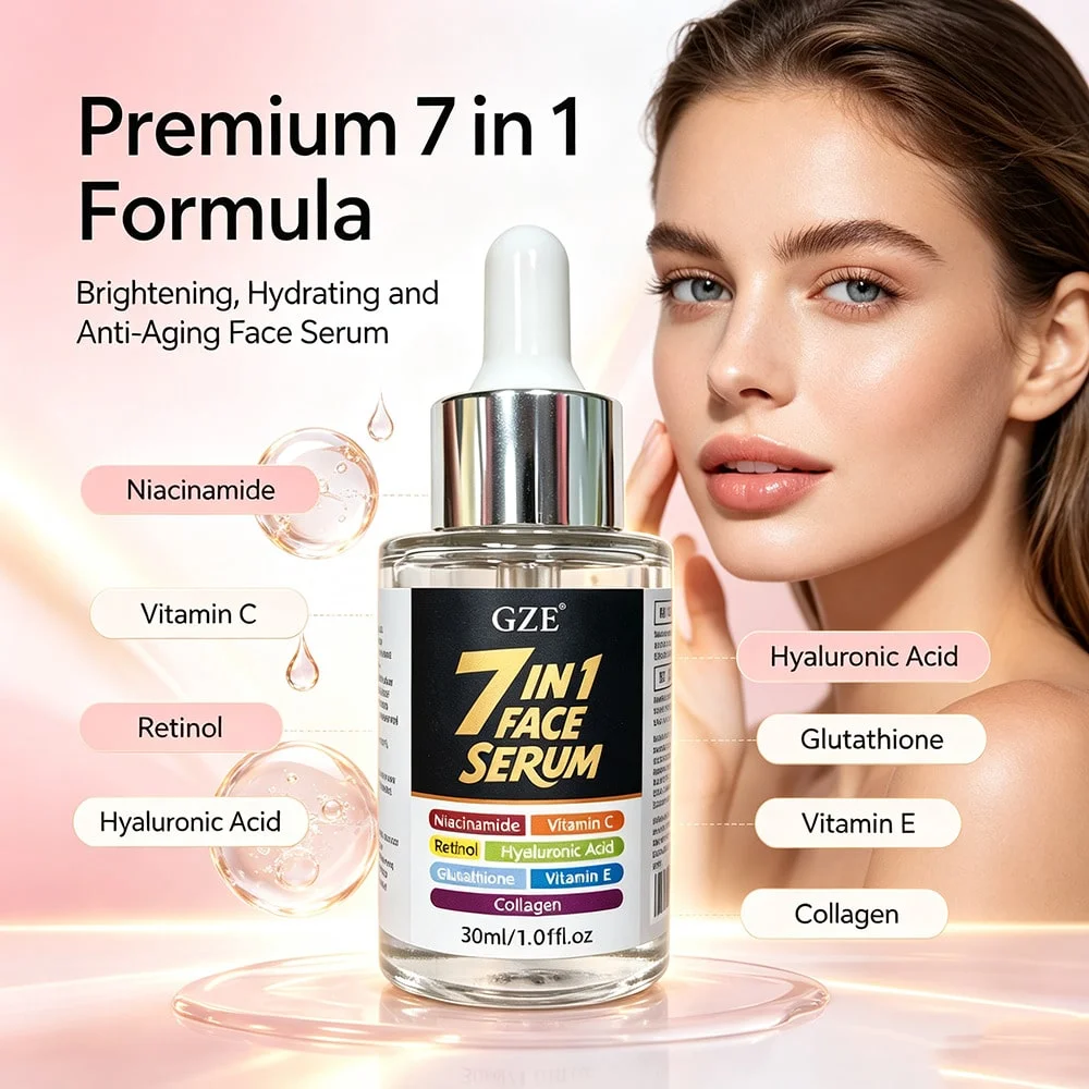 GZE 7 In 1 Multi-Active Face S - Niacinamide Brightening Serum ulasan dan harga