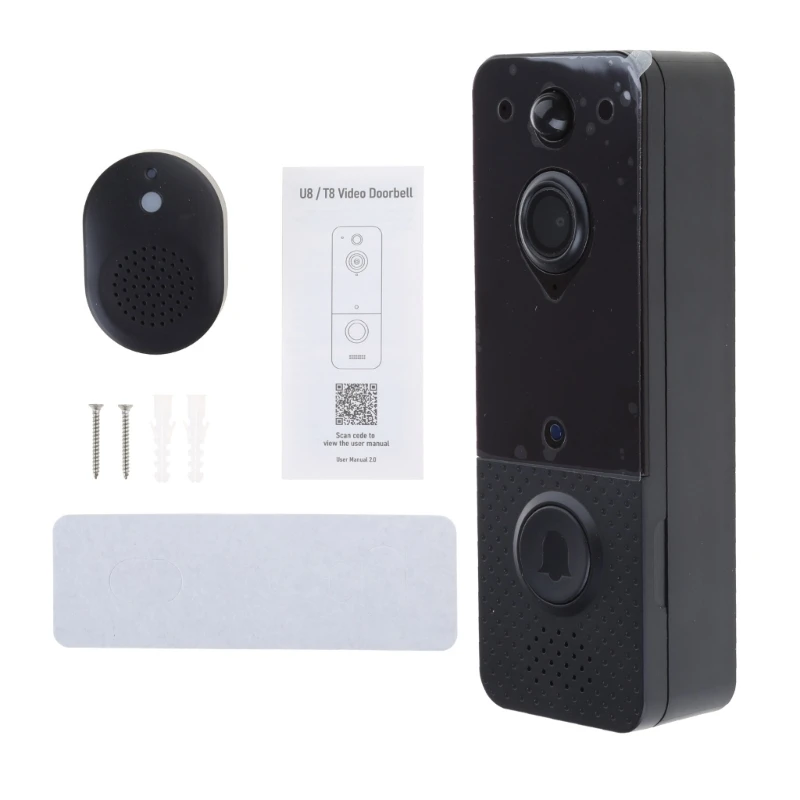 

WiFi Doorbell Camera with 720P Video TwoWay Audios & PIRMotion A0KF