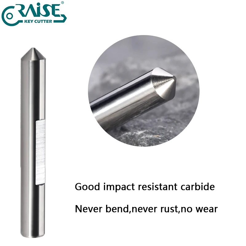RAISE Carbide Tracer Point 80 ° 90 ° 95 ° 100 ° 105 ° Für die Schlüsselmaschine zum Kopieren von Grübchenschlüsseln – Detail 2