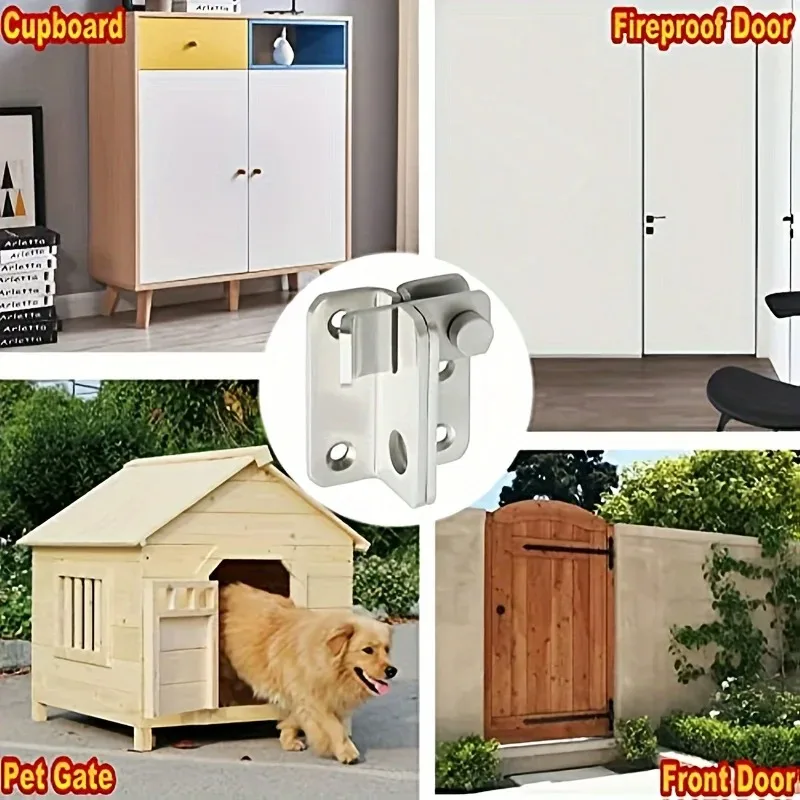 1개 플립 래치 게이트 래치 슬라이드 볼트 래치 안전 도어 잠금 장치 헛간 캐비닛 애완동물 케이지 정원 욕실 차고 창문 슬라이드용