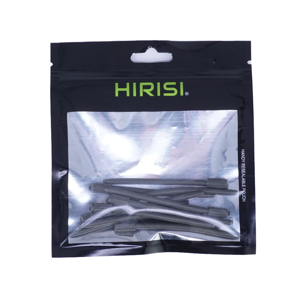Hirisi 10pcs 73mm Soft Rubber Fishing Anti Tangle Sleeves Carp Fishing Inline Lead Tube AH013 Fishing Accessories