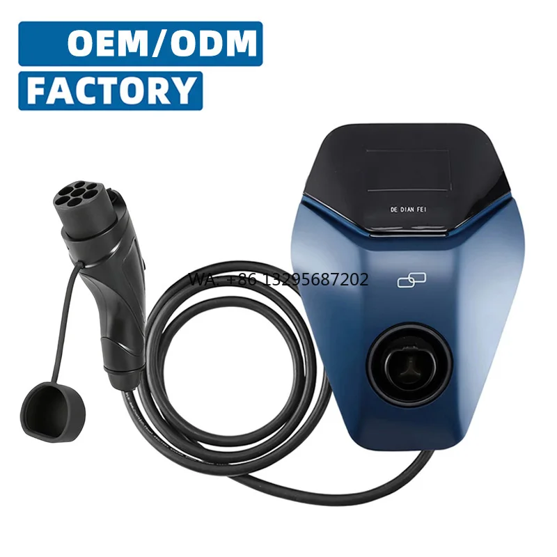 

22KW 32A EV Charging Station One-Touch Cover Release GB/T Standard IP65 Level CE Certified Commercial Charging Cables