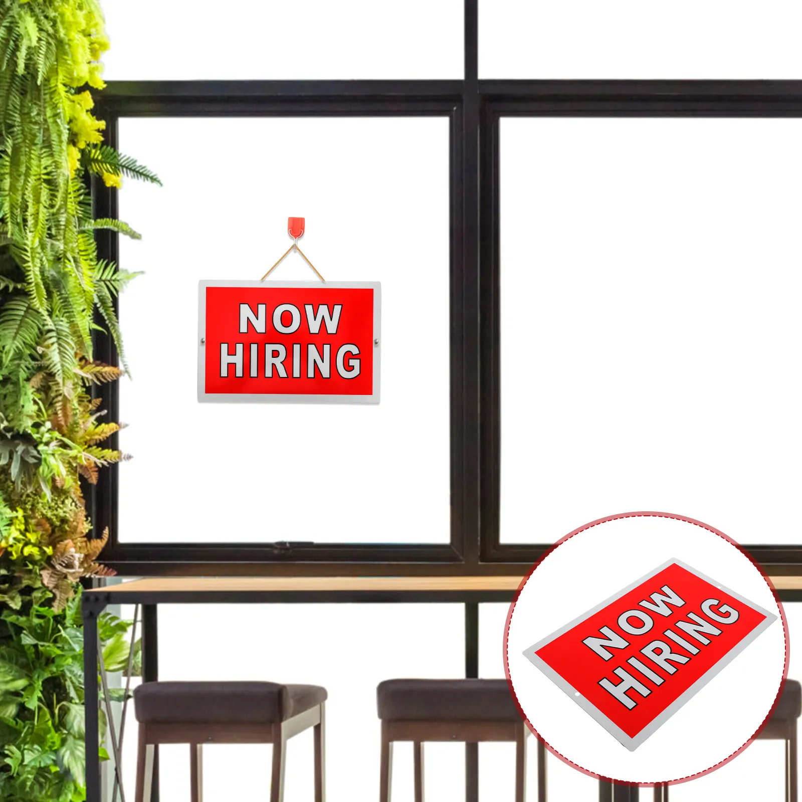 Now Hiring Metal Sign -Catching Design Suitable for Retail Store Office Hiring Signs