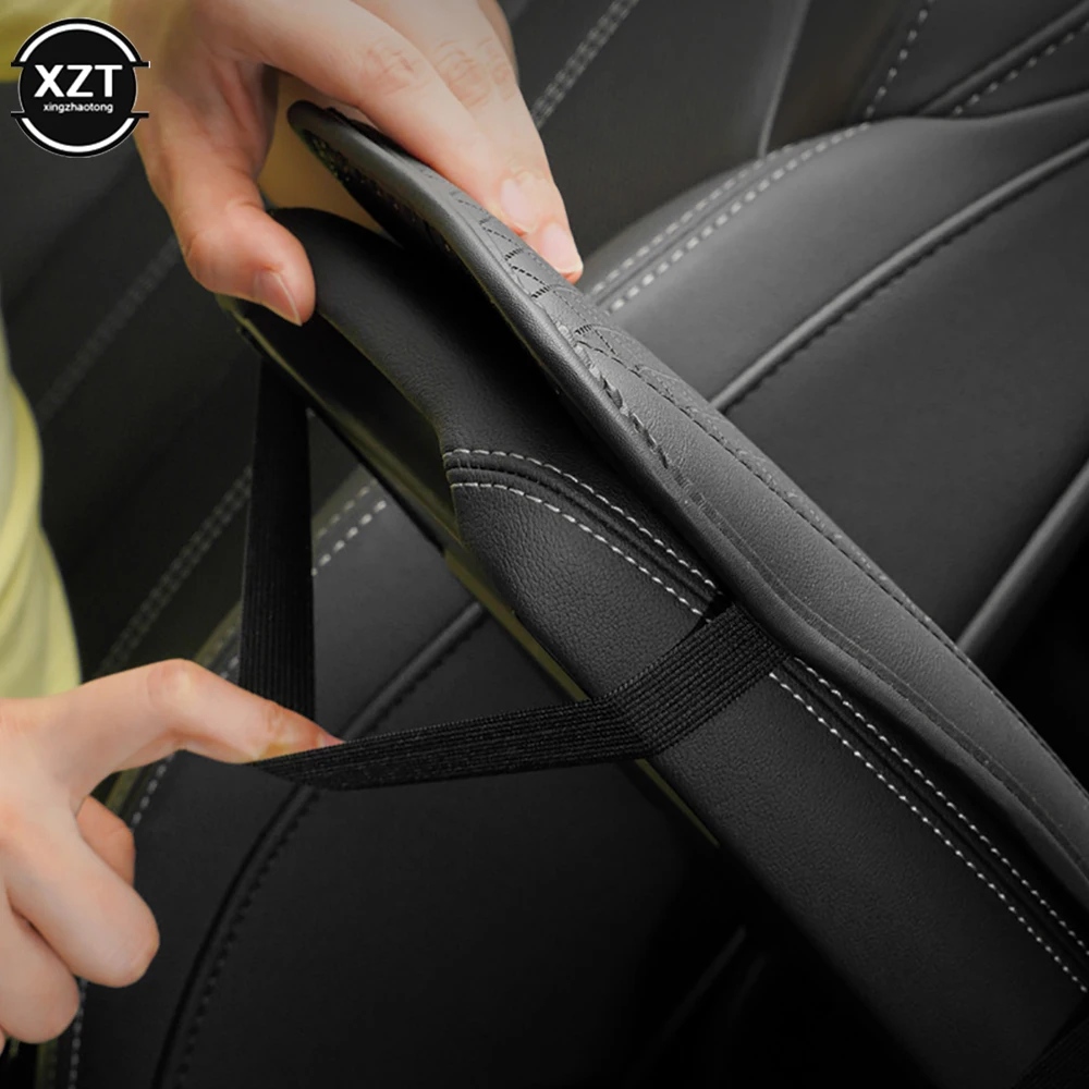 PU Leather Car Armrest Pad Cover Universal Center Console Four seasons universal Auto Seat Box Protection Cushion Hand Supports