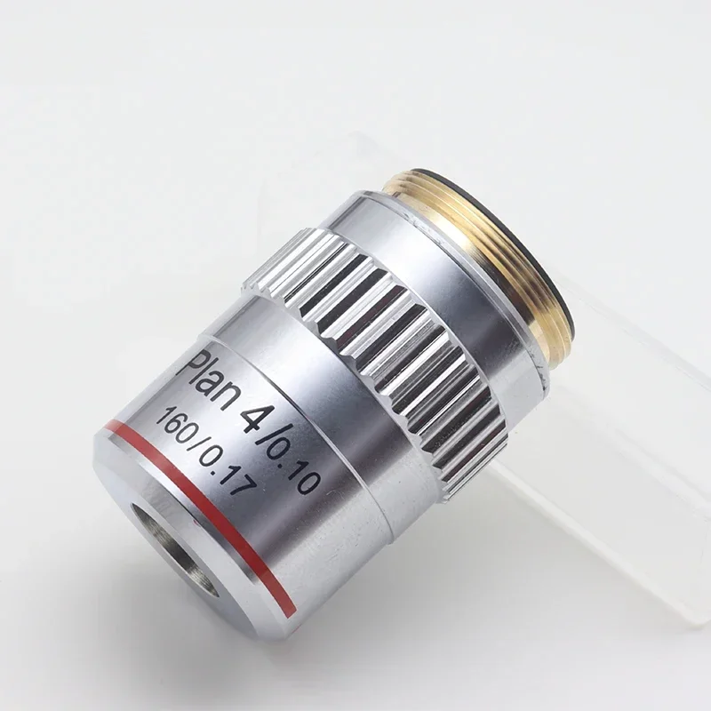 

Top quality 4x Plan Microscope achromatic Objective lens Biological Microscope Lens parts (DIN160/0.1mm)