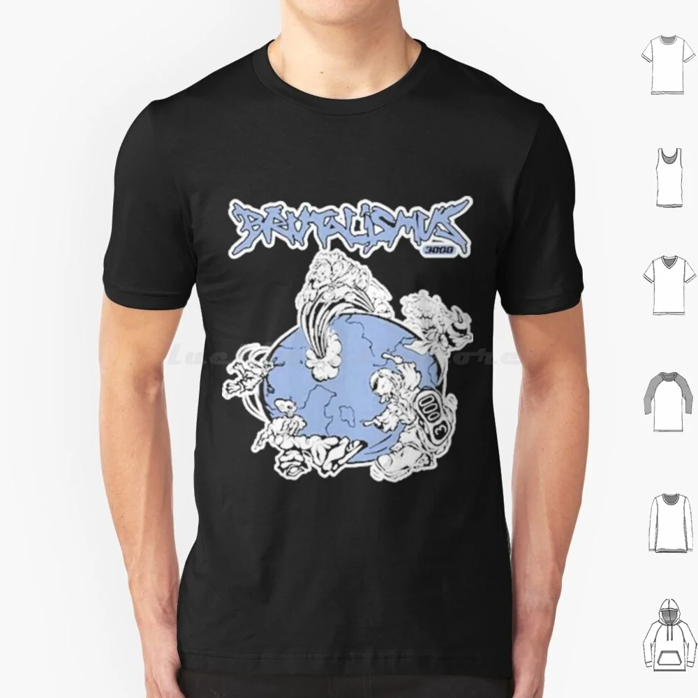 Brutalismus-3000 T Shirt Cotton Men Women DIY Print Punk Rave Brutalismus 3000 Phenomena Music Band Live Liryc Tour 2024 Album