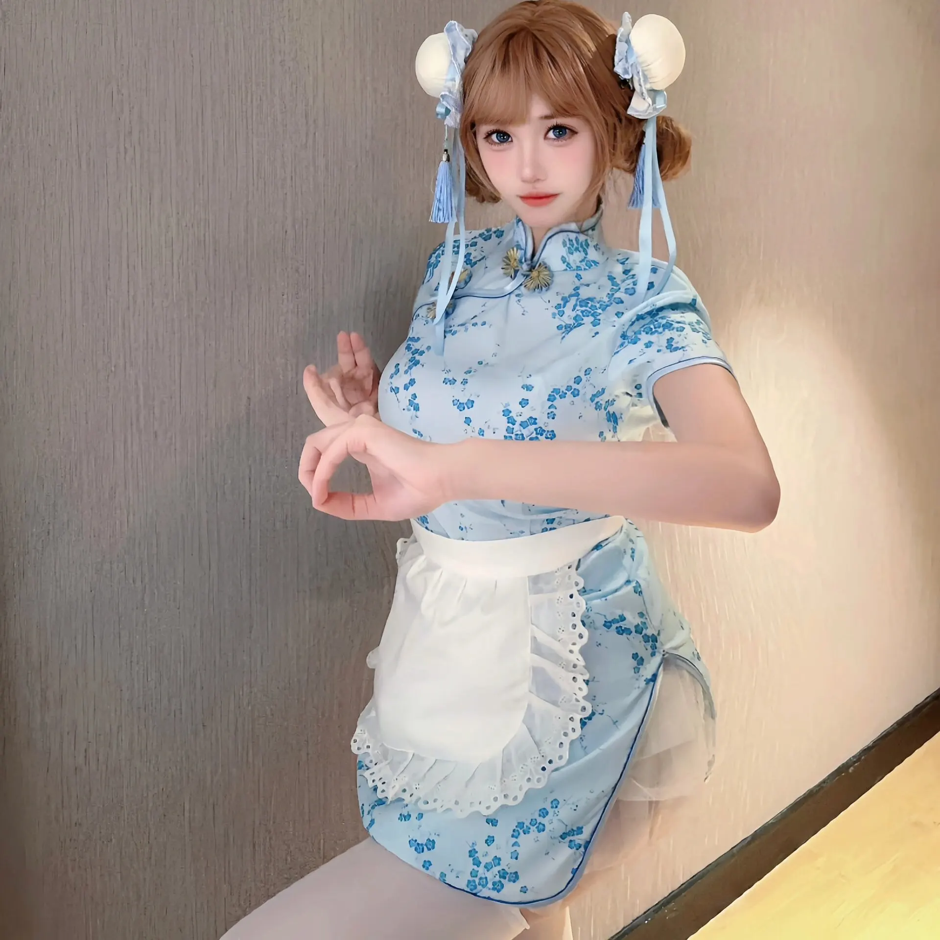 جديد الصينية Sle Dr loween Cisas Cosplay orm ort Sve خادمة orm ort ملابس يومية
