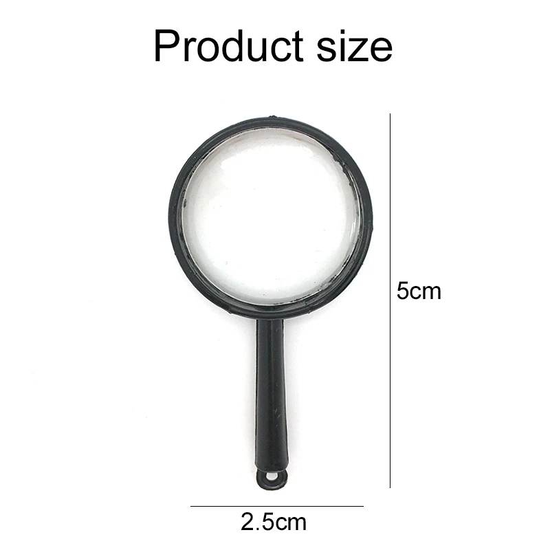 Mini Magnifier Acrylic Handheld Office Educational Supplies Science Physics Teaching Tools Students Observe Explore Props TMZ