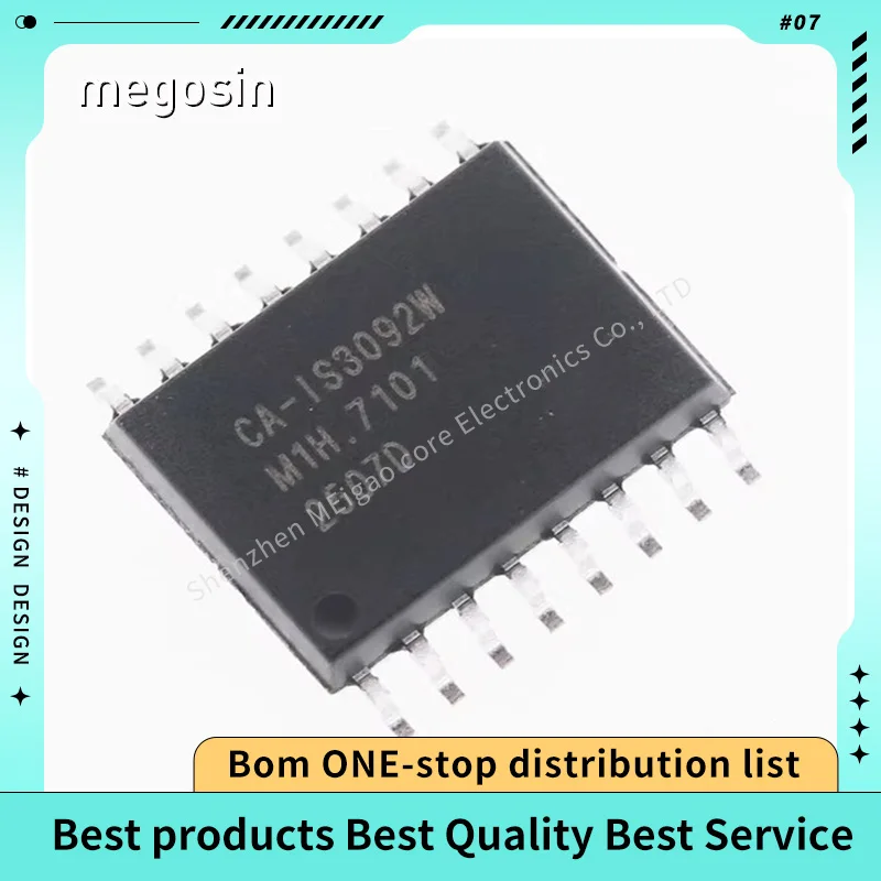 1pcs/lot  CA-IS3092W SOIC16 Isolated RS-485/RS-422 Transceiver for Photovoltaic Inverter