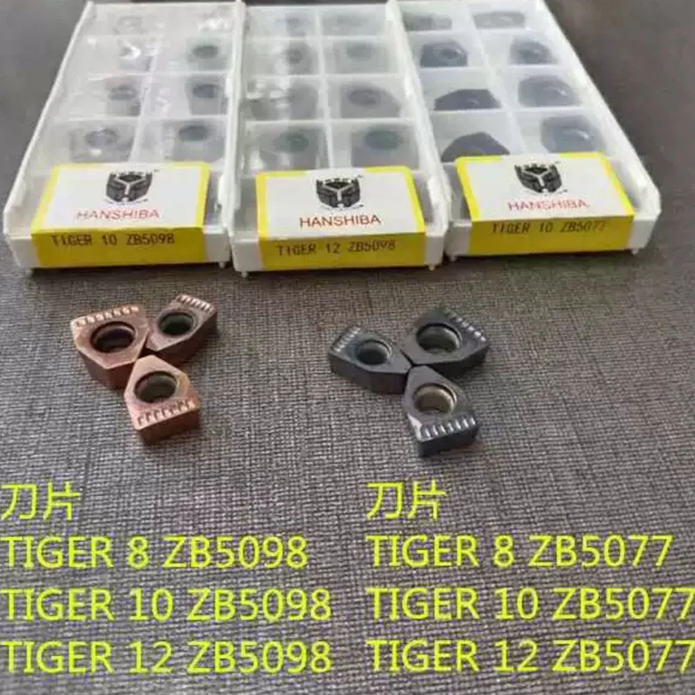 10 Stück/Box Drehwerkzeug Drehmaschinen-Einsatz Fräser TIGER8/10/12 ZB5098 ZB5077 CNC-Nutteinsatzhalter STEHR Metallzubehör – Detail 1