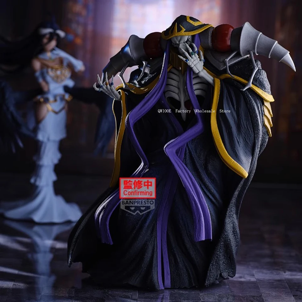 Original Genuine Banpresto Overlord 22cm Ainz Ooal Gown Anime PVC