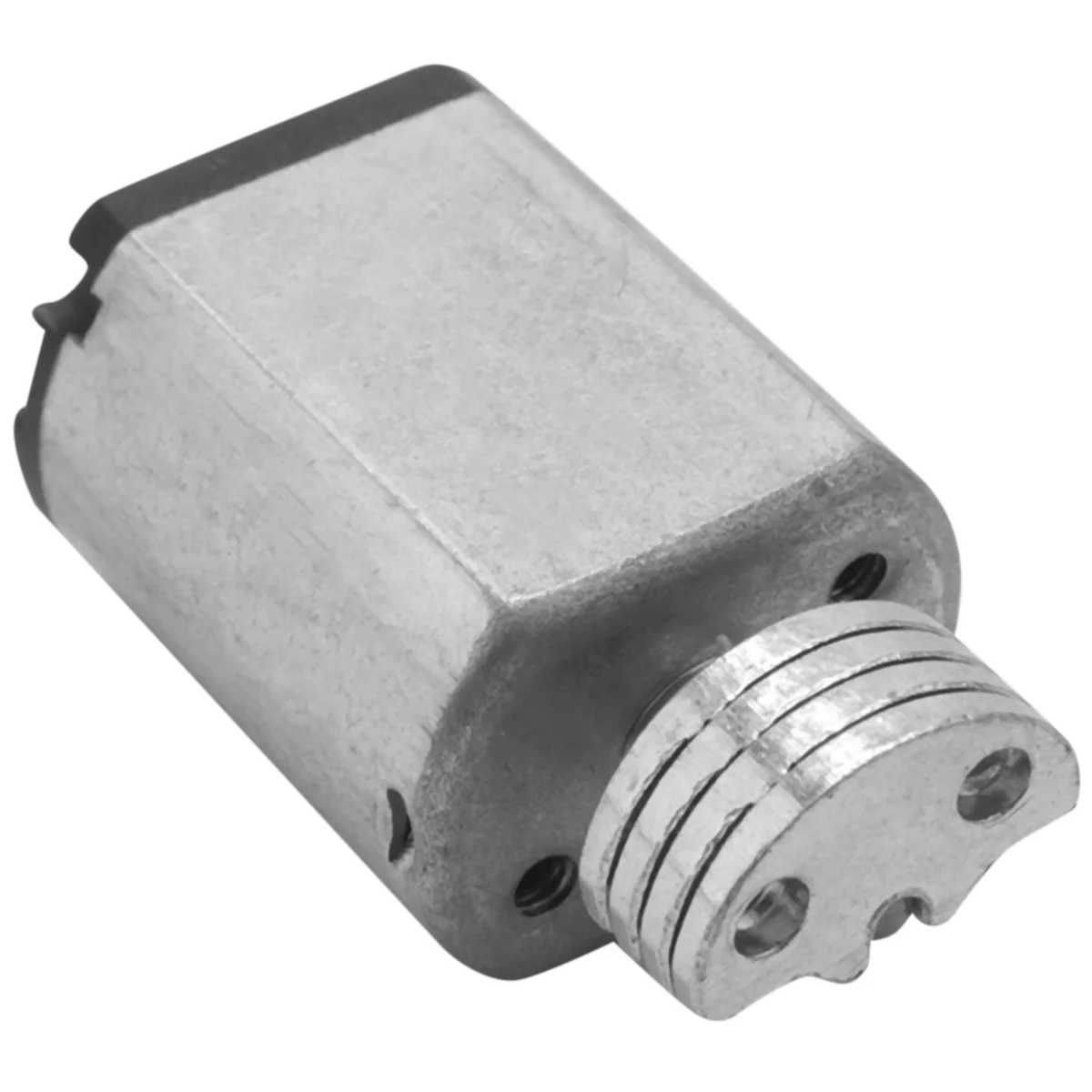 DC1.5V-9V 0.08A 3200RPM سرعة الإخراج محرك اهتزاز صغير، 18x15x12mm فضي