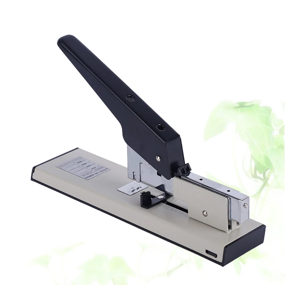 Stapler Tugas Berat Kapasitas 100 Lembar Alat Pengikat Logam untuk Kantor Rumah Penjilidan Buku dengan Daya Tarik Ekstra untuk Dokumen Tebal