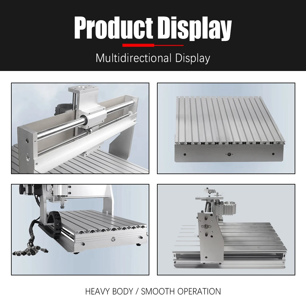 HLTNC 3020 3/4 axis Mini CNC Router 300mm x 200mm Wood Working Engraving Milling Machine With cnc Controller Box 300W Spindle