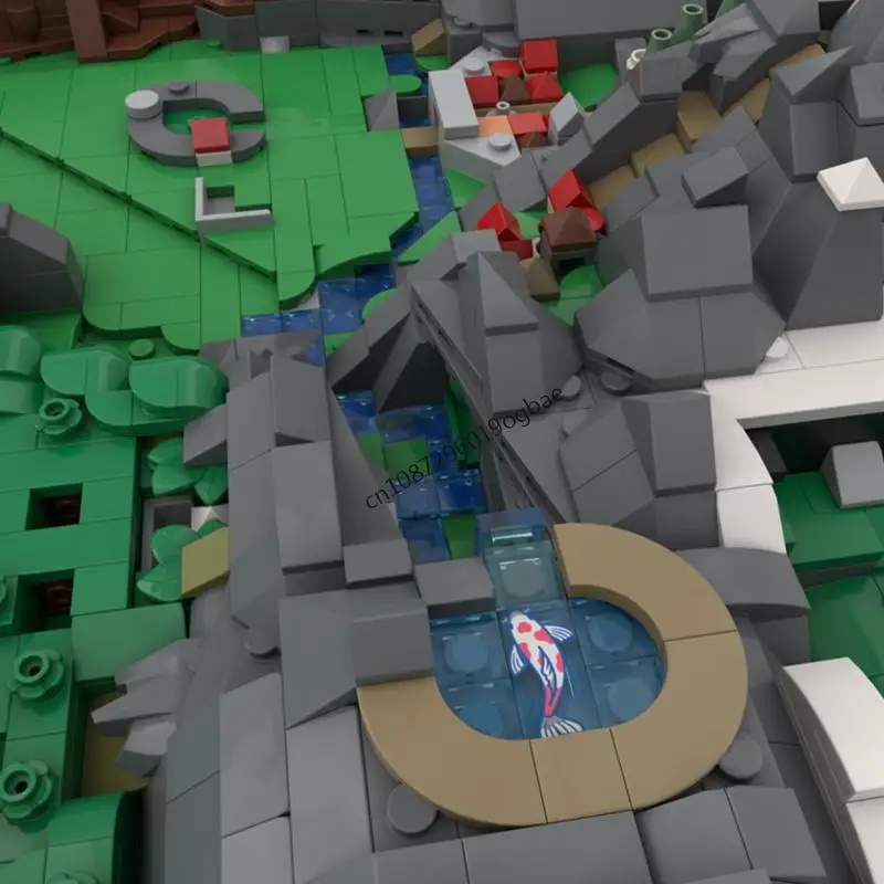 2558PCS 영화 게임 젤다의 전설 시리즈 오카리나 오브 타임 하이룰 지도 모델 DIY 창의력 아이디어 어린이 장난감 조립 퍼즐 선물