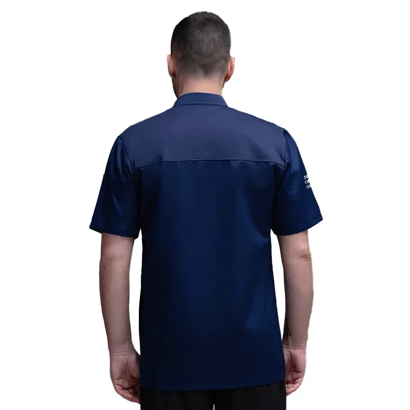 Uniforme de Chef pour hommes, vêtements de travail de Restaurant, vêtements de cuisine, vêtements de travail d'hôtel, uniforme de salle à manger, Costume de cuisine