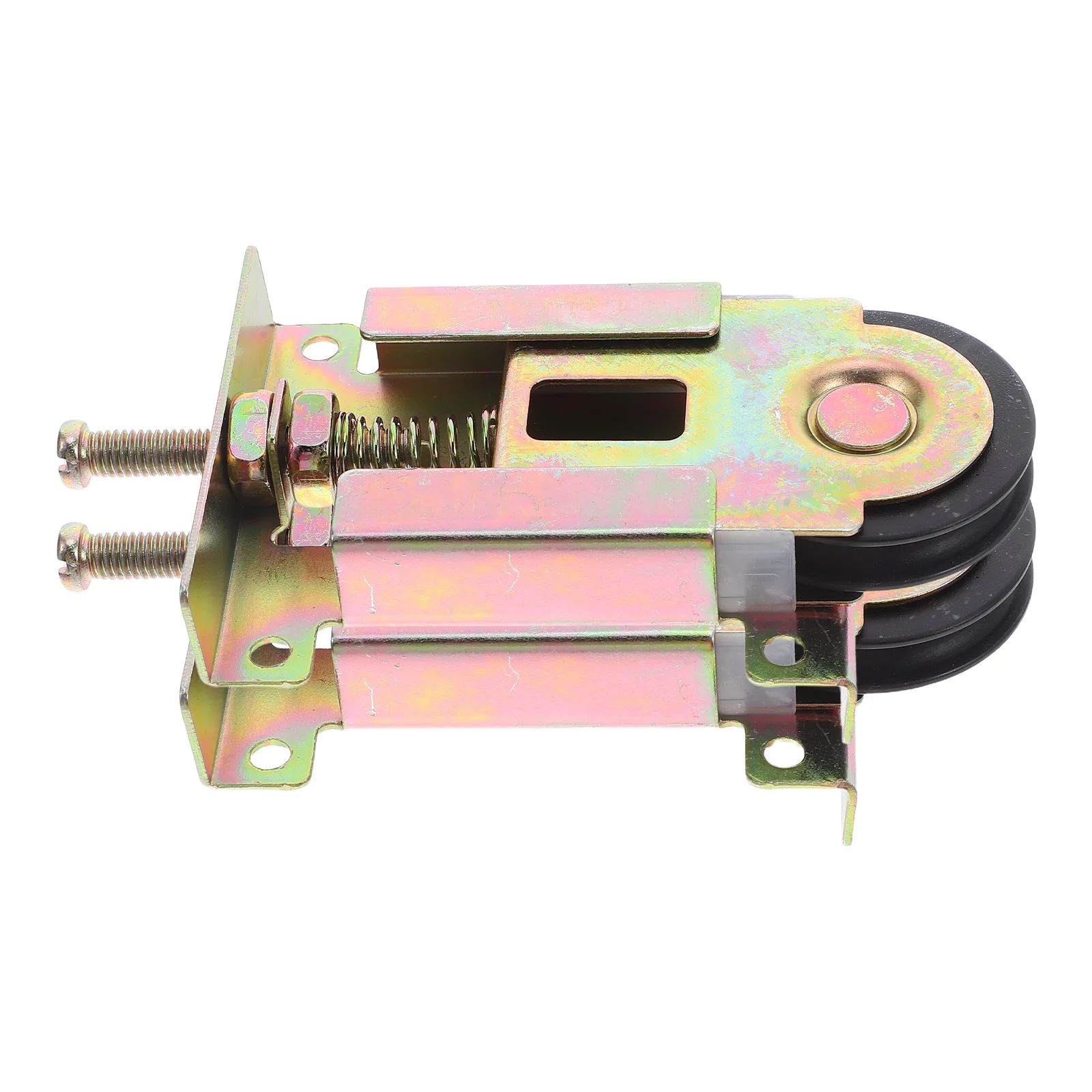 2 قطعة استبدال الأسطوانة المنزلقة عجلات تحمل الكرة لأبواب خزانة الملابس ارتفاع قابل للتعديل هيكل فولاذي متين