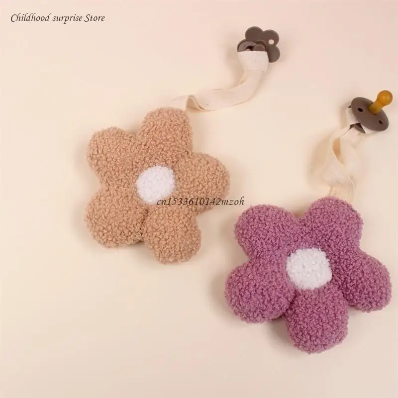 Portable & Detachable Pacifier Pendant Flower Baby Comfort Newborn Toy Easy Cleans for Calming Your Baby Dropship