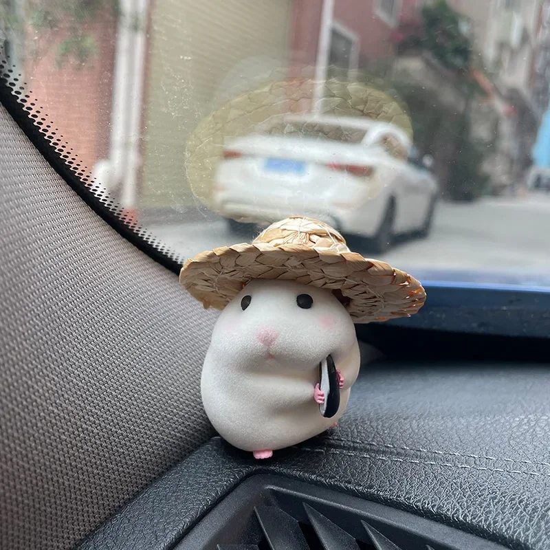 Car decoration hamster car accessories new console cute doll car interior pendant car decoration  cool car decoration