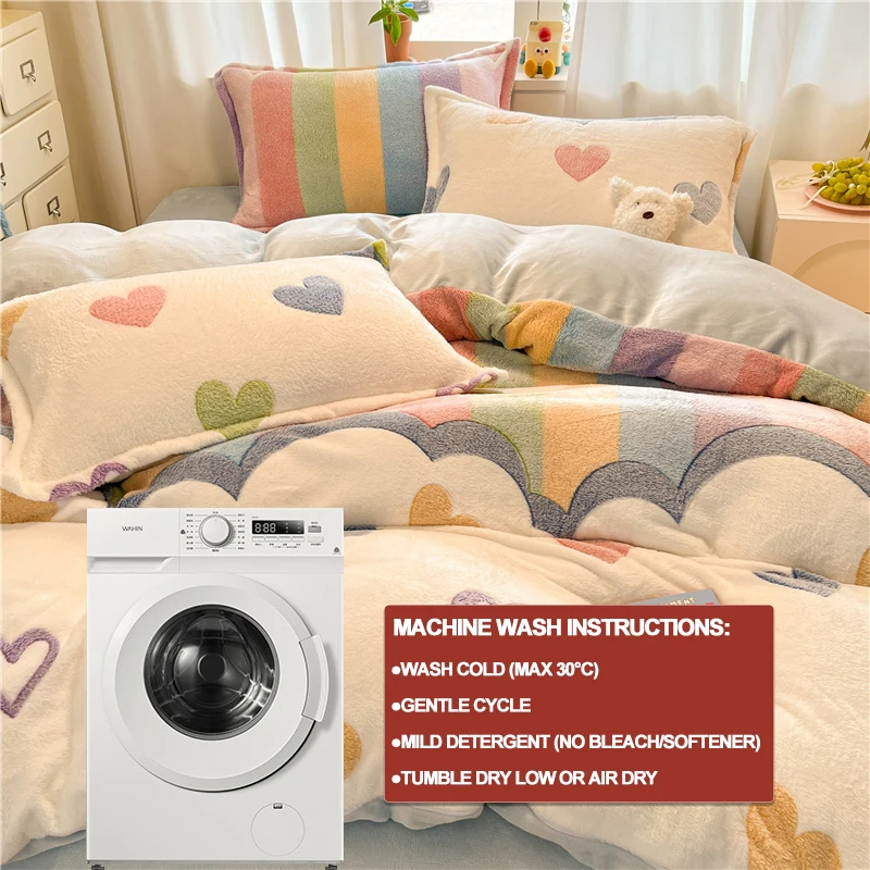 Superzacht flanellen dekbedovertrek 1 stuk (geen kussenslopen), gezellig warm flanellen beddengoed dekbedovertrek, duurzaam comfortabel voor slaapkamer