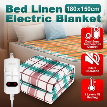 220V Thickened Electric Blanket with Thermostat – 70x150 / 120x150 / 150x180cm