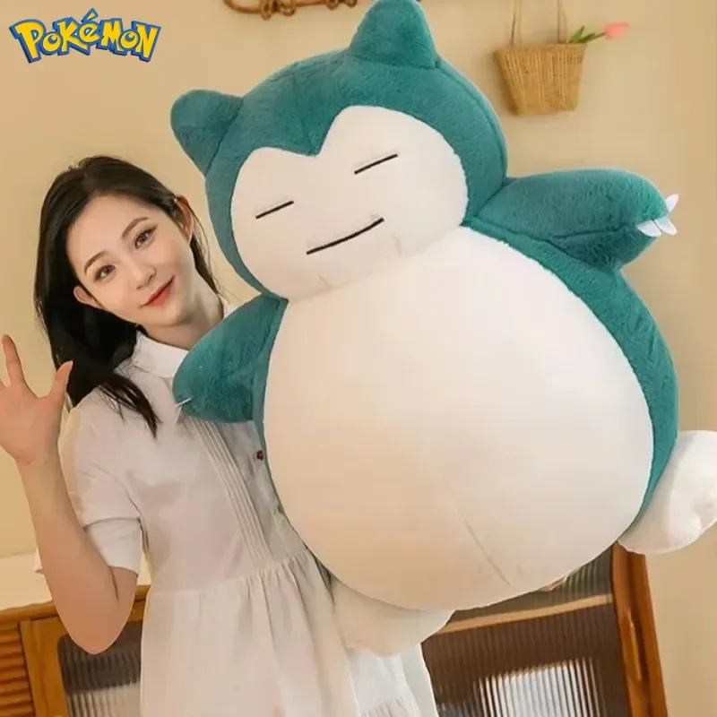 30/45/60CM Big Size Pokémon Cute Snorlax Plush Toy Cartoon Anime Plushies Peluche Home Decor Sleeping Pillow Children Toy Gift