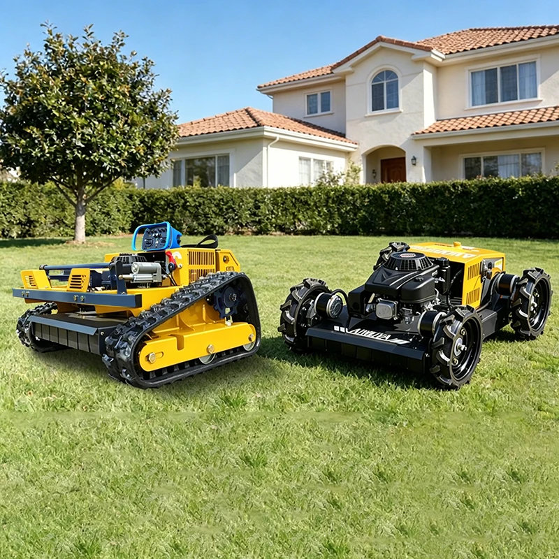 Customized Small Remote Control Robot Lawn Mower CE Euro V for Farm Weeding & Clearing New Lawn Care Tool