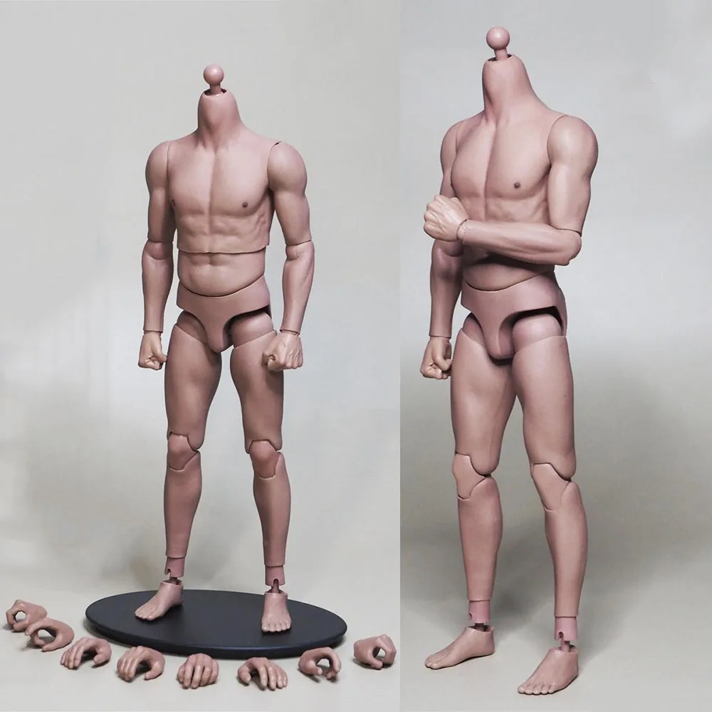 Jxtoys Jxs01 S02 S03 1/6 Male Body Asian Strong Muscular Body  Military Combat Body Model 12