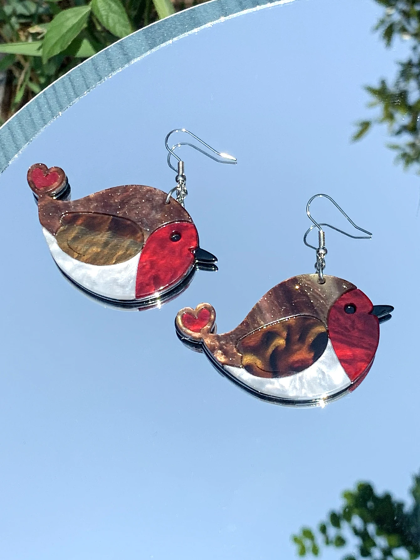 WELBACK Lovely Acrylic Animal Drop Earrings for Women Girls Glitter Cute Ducks Tigers Flamingos BeesEarrings Party Jewelry Gifts